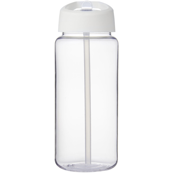 H2O Active® Octave Tritan™ 600 ml spout lid sport bottle - Transparent clear/White