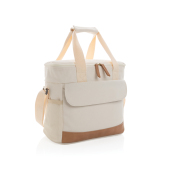 Impact AWARE™ 16 oz. recycled canvas koeltas, gebroken wit