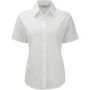Ladies Short Sleeve Easy Care Oxford Shirt White XS