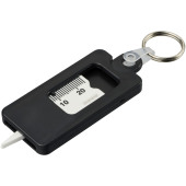 Kym sleutelhanger met bandenprofielmeter - Zwart