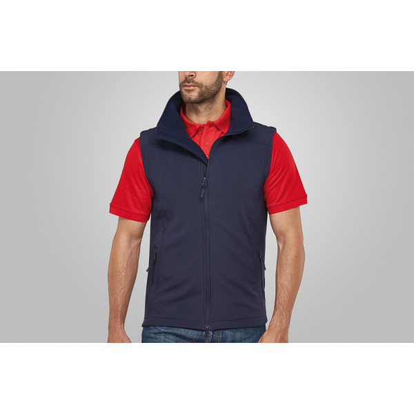 Macseis Bodywarmer Softshell Trek for him Blue