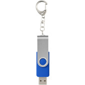 Rotate USB met sleutelhanger - Koningsblauw - 64GB
