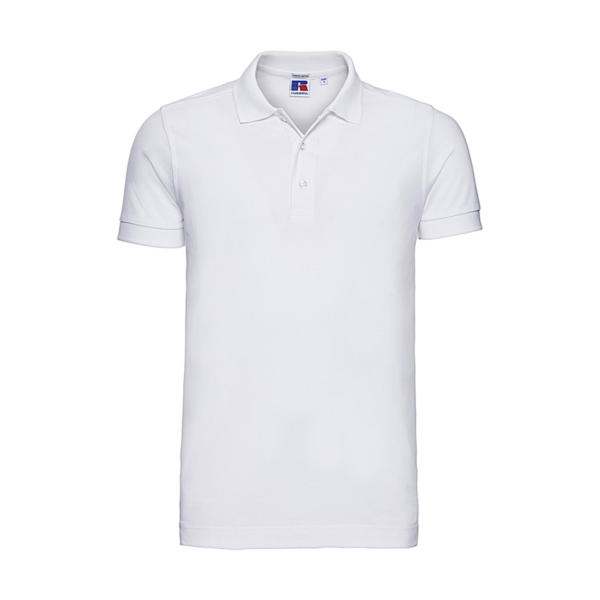 Men's Fitted Stretch Polo - White - 3XL