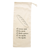 Katoenen stokbroodtasje ecru 120 gr/m2 Katoenen stokbroodtasje ecru 120 gr/m2