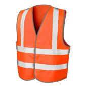 Hi-Vis Motorway Vest, Fluorescent Orange, L/XL, Result Core