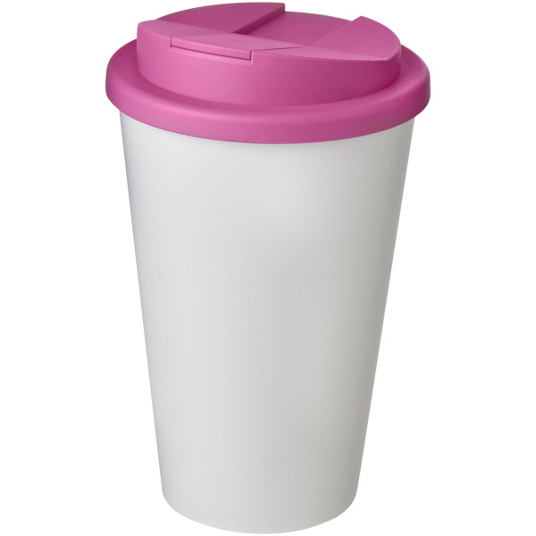 Americano® 350 ml tumbler with spill-proof lid - White/Magenta