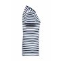 Ladies' T-Shirt Striped - white/navy - XS