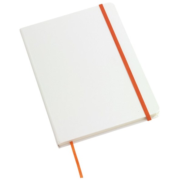 A5-notitieboekje AUTHOR - oranje, wit