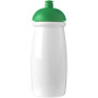 H2O Active® Pulse 600 ml bidon met koepeldeksel - Wit/Groen