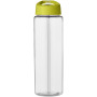 H2O Active® Vibe 850 ml sportfles met tuitdeksel - Transparant/Lime