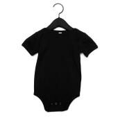 Bella Baby Jersey Short Sleeve Bodysuit, Black, 6-12, Bella+Canvas