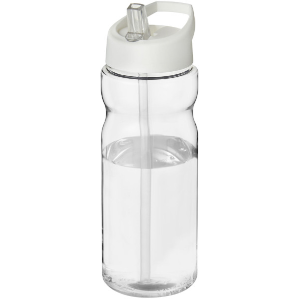 H2O Active® Base Tritan™ 650 ml spout lid sport bottle - Transparent clear/White
