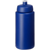 Baseline® Plus grip 500 ml sportfles met sportdeksel - Blauw