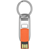 Flip USB - Oranje/Zilver - 64GB