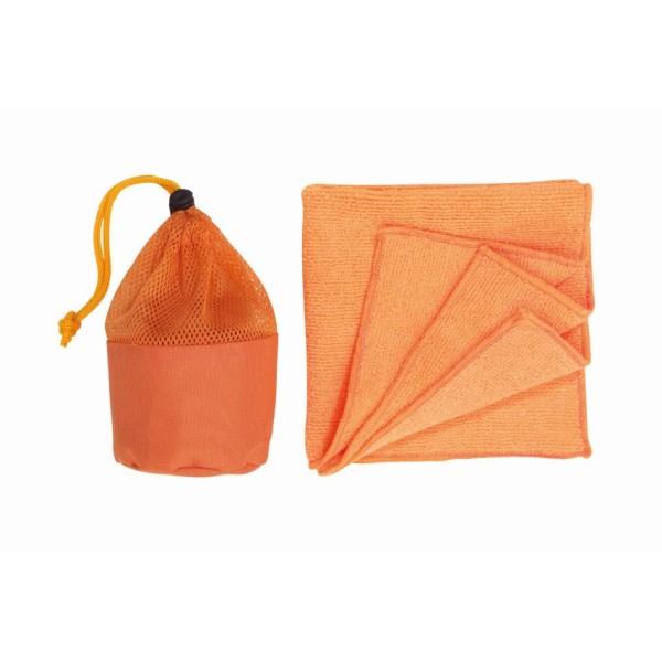 Microvezel schoonmaakdoekje CLEANER - oranje
