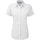 Ladies Short Sleeve Herringbone Shirt