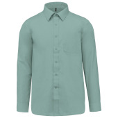 Men's easy-care polycotton poplin shirt Sage 3XL