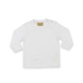 Baby/Toddler Long Sleeve T-Shirt, White, 0-6, Larkwood