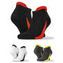 3-Pack Sneaker Socks - Black/Red - S/M