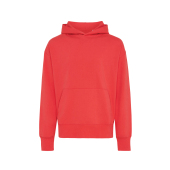 Iqoniq Yoho gerecycled katoen relaxed hoodie, luscious red (M)