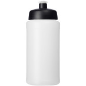 Baseline® Plus 500 ml flaska med sportlock - Transparent/Svart