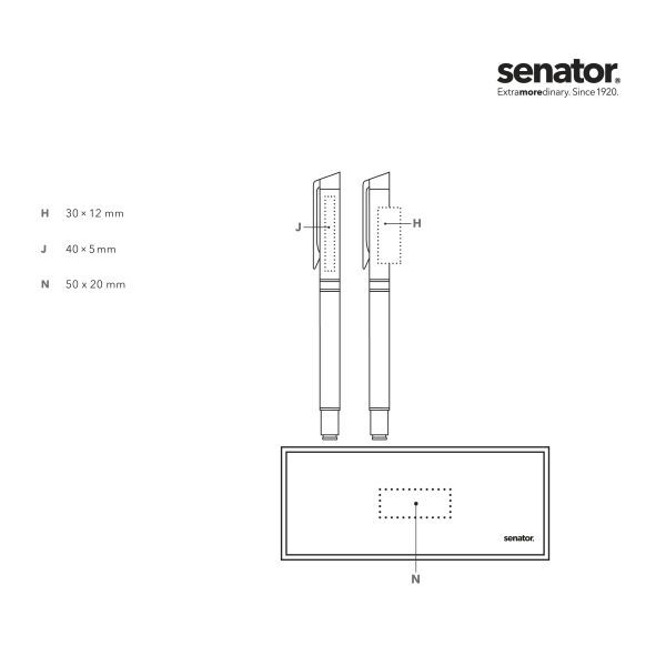 senator® Carbon Line Set (balpen+ vulpen)