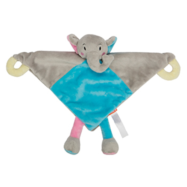 Cuddly blanket elephant - multicoloured