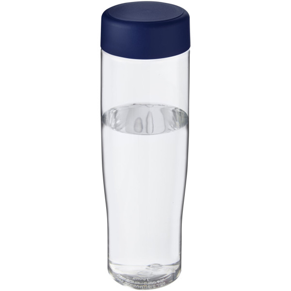 H2O Active® Tempo 700 ml screw cap water bottle - Transparent/Blue