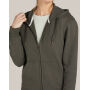 Signature Tagless Hooded Full Zip Unisex - Dark Black - 2XS
