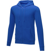 Theron heren hoodie met ritssluiting - Blauw - 3XL