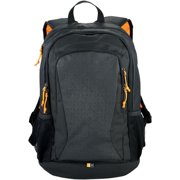 Case Logic Ibira 15.6" laptop and tablet backpack 24L - Solid black/Orange