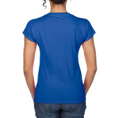 Gildan T-shirt V-Neck SoftStyle SS for her 7686 royal blue XXL