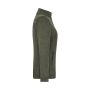 Ladies' Knitted Workwear Fleece Jacket - SOLID - - olive-melange/black - 4XL