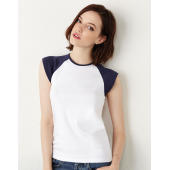 Cap Sleeve Contrast Raglan T-Shirt Cap Sleeve Contrast Raglan T-Shirt