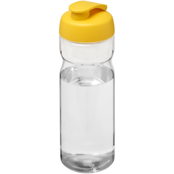 H2O Active® Base 650 ml flip lid sport bottle - Transparent/Yellow