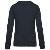 Damessweater BIO ronde hals raglanmouwen Navy XS