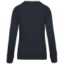 Damessweater BIO ronde hals raglanmouwen Navy XS