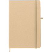 Steenpapier notitieboek Cora khaki (écru)