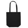 Cotton Bag LH with Gusset - Black - One Size