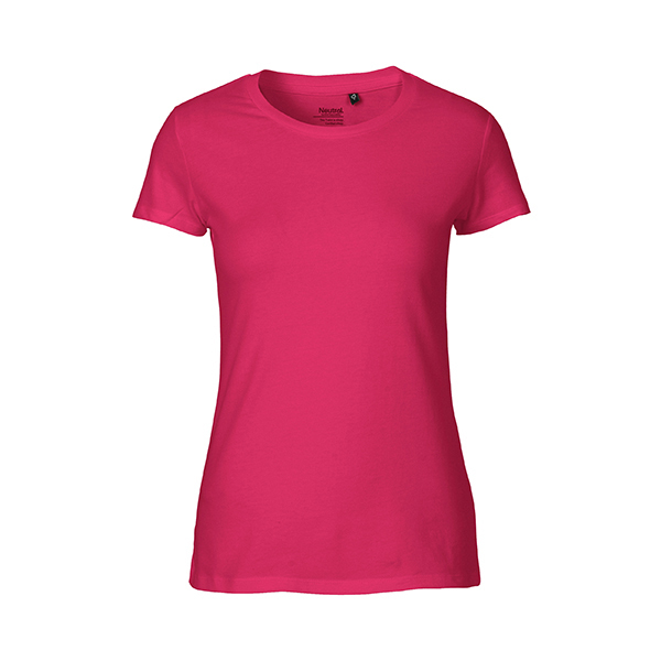 Neutral ladies fitted t-shirt-Pink-L