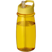 H2O Active® Pulse 600 ml drikkeflaske og låg med hældetud - Gul