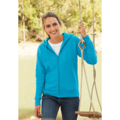 Lady-fit Premium Hooded Sweat Jacket (62-118-0) Azur Blue L