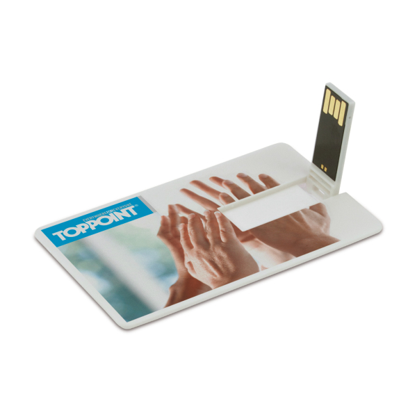 USB stick 2.0 card 4GB - Wit