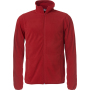 Basic micro fleece jacket rood 4xl