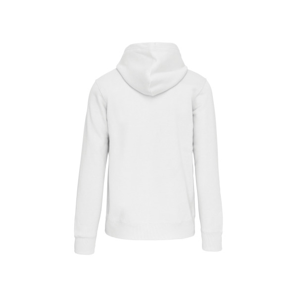 Hooded sweater met rits White XXL
