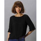 Regular Fit Fluted Sleeve Top Regular Fit Fluted Sleeve Top