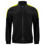 2129 Sweatshirt Full Zip BLACK/HV YEL 3XL