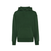 Iqoniq Yoho gerecycled katoen relaxed hoodie, forest green (XL)