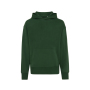Iqoniq Yoho recycled cotton relaxed hoodie, forest green (XL)