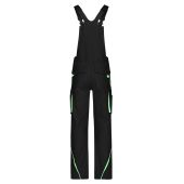 Workwear Pants with Bib - COLOR - - black/lime-green - 62